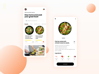 Top Chef App app branding design graphic design illustration ui uidesigner vector