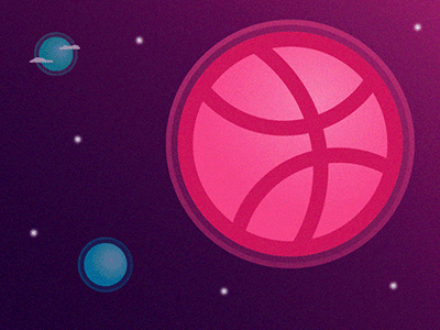 My Dribbble Debut! after effects animation colour debut dribbble illustration motion space