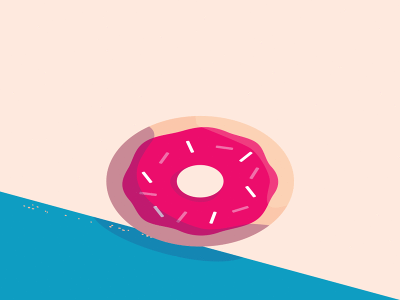 Funky Donut after effects animation cartoon colour illustration motion graphics