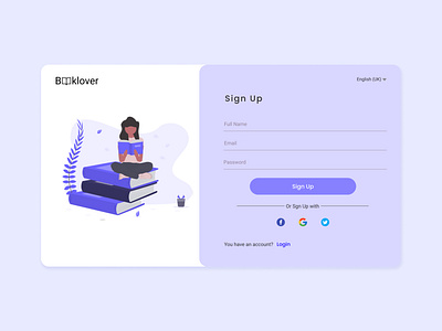 Sign up page design ui ux