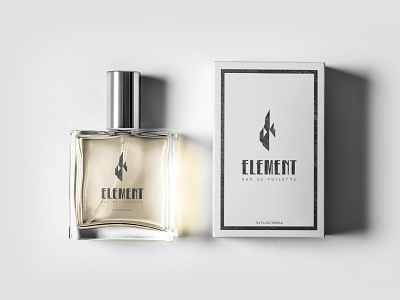 Element Logo & Packaging Design 3d bottle branding cologne design fragrance logo packaging spray