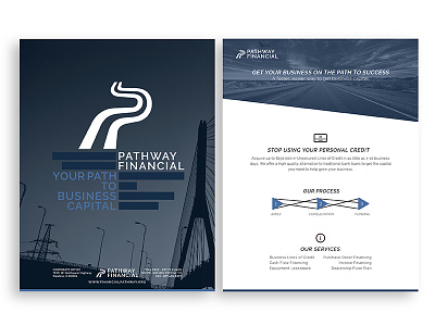 Pathway Financial Promo branding pamphlet promo