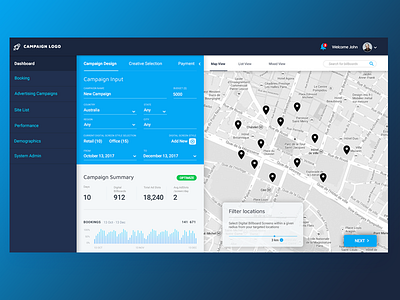 Marketing Campaign Dashboard Ui Design