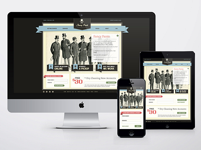 Dry Cleaners Website Design ui design ux design