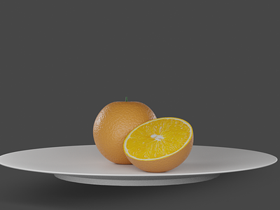 3D orange