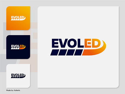 Logo design - Evoled branding design evoled icon logo logo design photovoltaics solar board logo