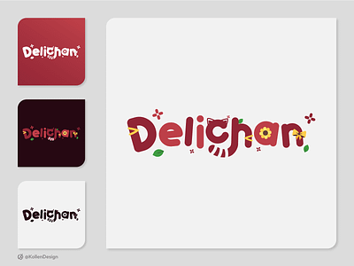Logo Design - Delichan branding delichan logo design gradient logo icon logo logo design logo vtuber vtuber logo