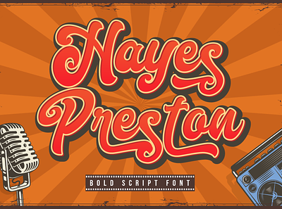 Hayes Preston - Bold Font apparel