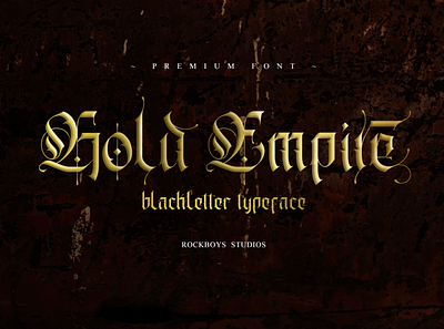 Gold Empire - Blackletter Font book