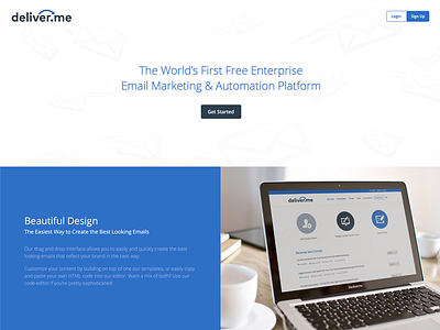 Deliver.me Landing Page