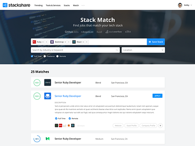 Stack Match - Job Board