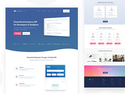 CommerceJS Website Design
