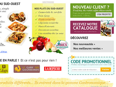 French ecommerce food website ecommerce food nature vegetables