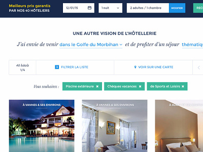 Another vision booking hotel list made with invision