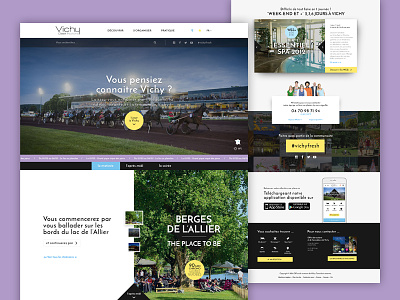 Vichy website design proposition carousel clean lite mobile offer responsive slider tourism