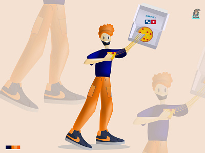 Pizza Time 3d app branding design graphic design ill illustration logo ui ux vector