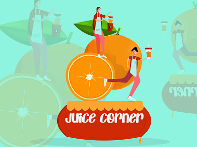 Juice bar 3d app branding design graphic design illustration logo ui ux vector