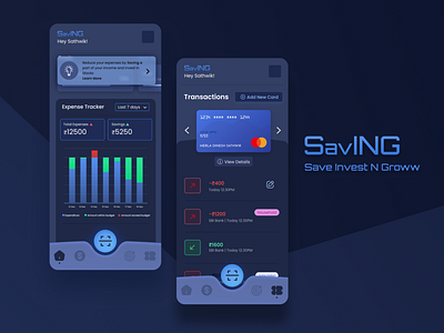 Expense Tracker App Concept app design figma ui ux