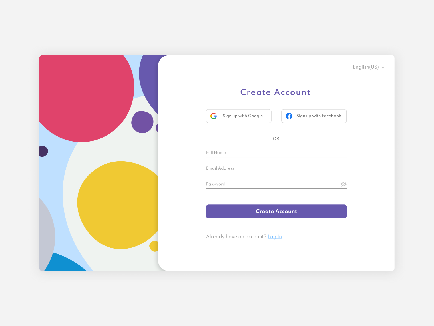 Sign Up | Daily UI #1 by Gaurav Navale on Dribbble