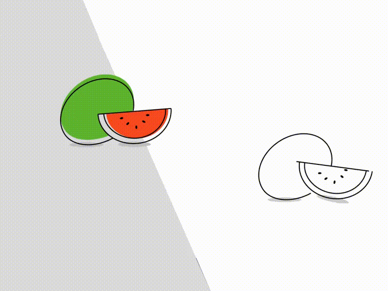 Watermelon animation after effects gif iconography illustration ui icon