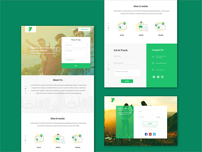 Yotravel landingpage design