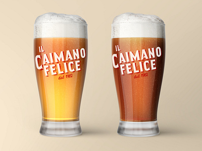 Il Caimano Felice - Beer Glasses