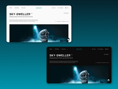 Rolex | Website Landing Page branding design logo ui ux