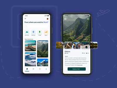 Travel Mobile App | Landing Page app branding design ui ux