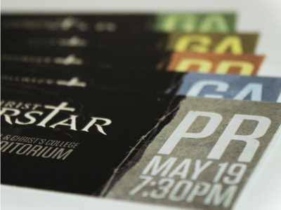 Jesus Christ Superstar Tickets flyer print sets tickets