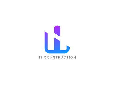 E+I Letter combine Modern Logo app branding business logo design logo logo design minimal modern logo