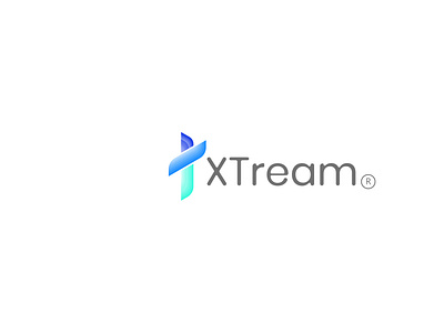 Xtrem Modern gradient logo design