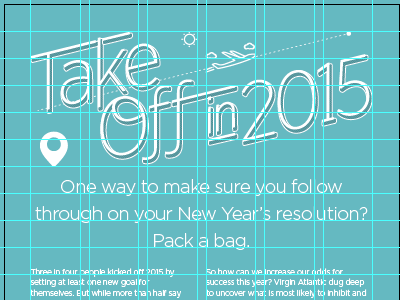 Virgin Atlantic New Years Resolution Infographic Title