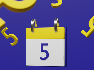 Icon Calendar 3d app graphic design icon ill illustration logo