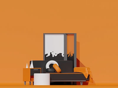 Furniture Illustration 3d app branding design graphic design illustration web illustration