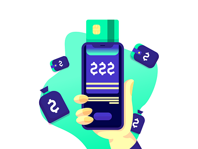 Mobile Finance Ilustration