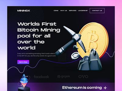 Bitcoin Mining Website binance bit mining bitcoin mining bitcoin mining pool bitcoin mining sevice blockchain coin mining coinmarketcap crypto mining cryptocurrency elegant ethereum ethereum mining landing page mining ui web design website website design