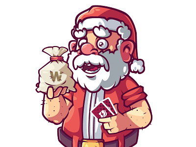 Santa Claus branding design graphic design illustration vector