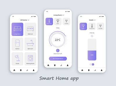 Smart Home app ui mobile ui smart home smart home app ui smart home mobile app ui ui design ui ux design