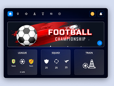 TV app app design app ui design branding design football app ui graphic design illustration tv tv app tv app ui ui ux design vector