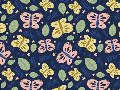 Cute kids textile vector seamless repeat pattern