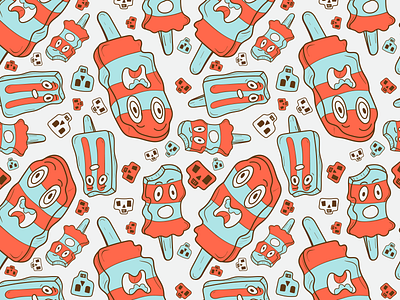Halloween spooky ice cream shirt vector seamless repeat pattern abstract fiverr graphic design halloween halloween pattern happy halloween ice cream illustration pattern designer patternn skull spooky textile pattern trick or treat vector