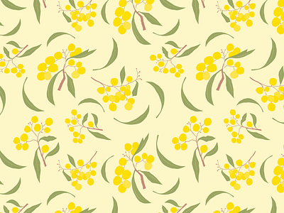 Yellow Floral Pattern fiverr floral pattern nature pattern pattern designer patterns spring spring collection surface pattern textile pattern vector