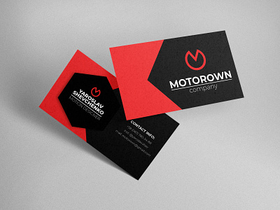 MOTOROWN — business card brand branding business card design figma graphic design illustrator logo mockup typography визитка
