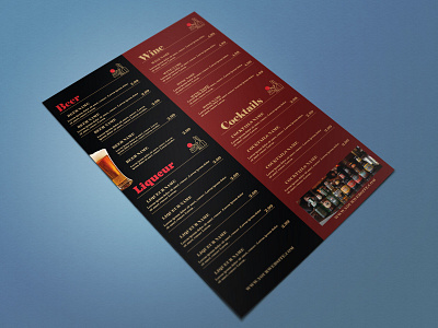 Restaurant Beer Menu Design | Flyer Design beer menu design design flyer design graphic design menu design restaurant flyer design