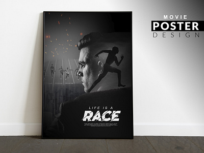 MOVIE POSTER DESIGN | RACE banner design business design graphics design modern movie poster photo manipulation poster design social media post design