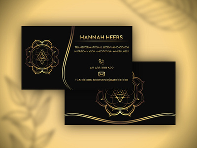 Yoga Business Card Design