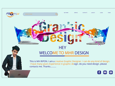 Web Template Design. 3d web template design.