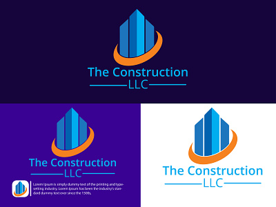 Construction Logo. 3d animation branding construction logo. design graphic design illustration logo motion graphics ui vector