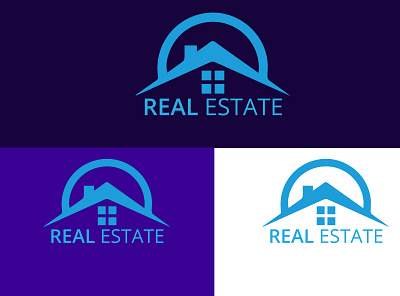 REAL ESTATE LOGO. 3d animation branding design graphic design illustration logo motion graphics ui vector