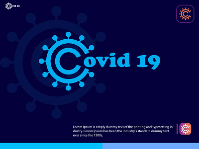 Covid 19 logo. 3d animation branding design graphic design illustration logo motion graphics ui vector